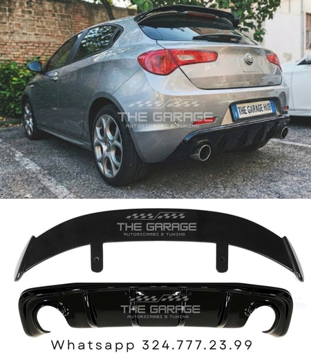 Bodykit Completo per Giulietta SPOILER + DIFFUSORE + LAMA / Stile Quadrifoglio – vista 3