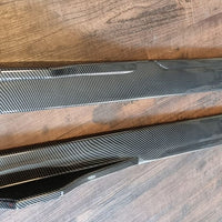 😍Sotto Minigonne✨Carbon-Look✨Laterali Universali ⭐Fibra di Carbonio 120 cm