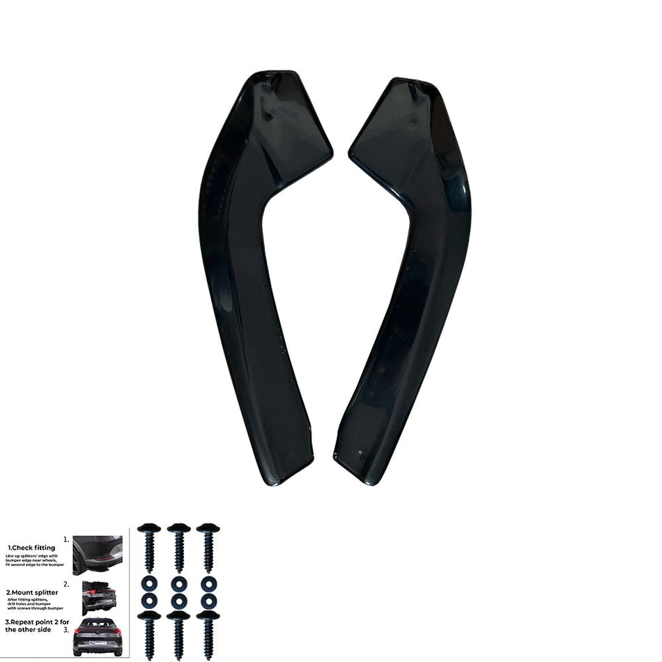 Splitter laterali posteriori compatibili con AUDI RS3 Sedan 8Y 2020+