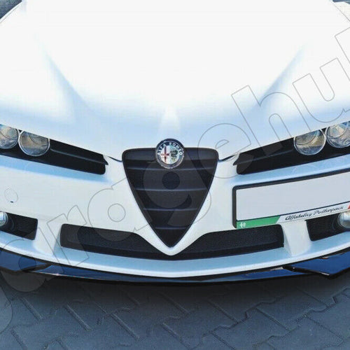 SPOILER LAMA SOTTO PARAURTI✨ALFA ROMEO 147 156 159✨FRONT LIP LUCIDO NERO ABS
