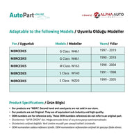 10 Trasformatori per Mercedes Classe S W140 W220