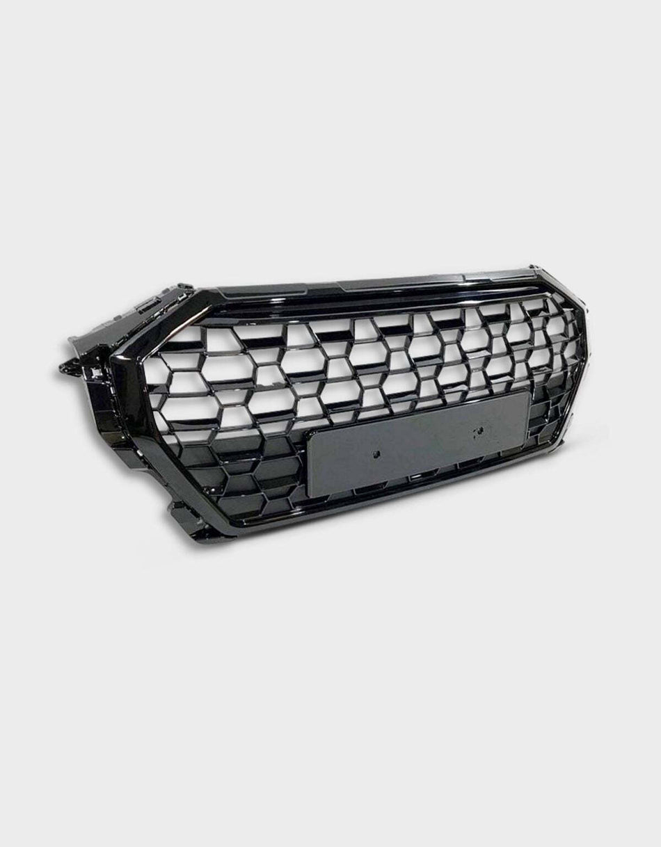 per AUDI Q3 F3 2018-2022 Griglia Radiatore Nero Lucido Look RSQ3