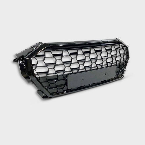 per AUDI Q3 F3 2018-2022 Griglia Radiatore Nero Lucido Look RSQ3