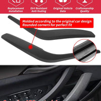 Maniglie DESTRA+SINISTRA sostituzione alta qualità per BMW X1 E84 2010-2016 Nere