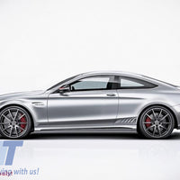 Decalcomanie laterali Adesivo in vinile Grigio scuro per Mercedes Classe C C205