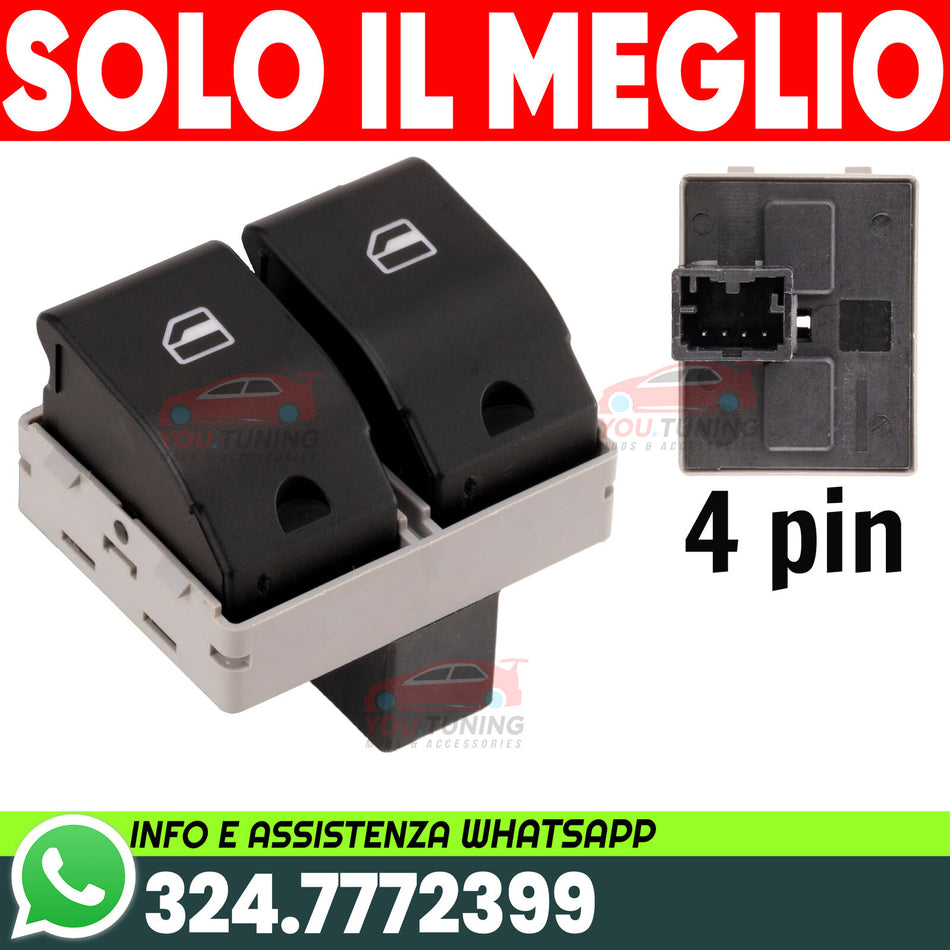 Pulsantiera,tasti alzacristalli lato guida per VW Polo IV duee,tre🌟volumi 8G3