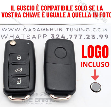 TELECOMANDO GUSCIO CHIAVE compatibile per VW GOLF 6, VI Polo 6R Passat B7 CC – vista 8