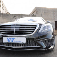 Griglia inferiore centrale cromata per paraurti anteriore per Mercedes Classe S