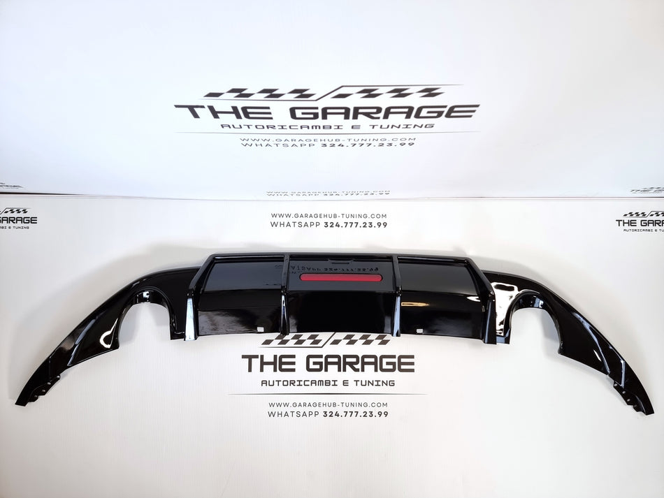 DIFFUSORE Karbel-Tuning  con LED per VW GOLF 7 Fino al 2017 Nero Lucido