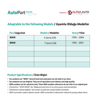 Supporto per sollevamento del tetto apribile BMW E39/E38