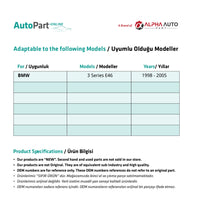 Kit Riparazione Serratura Porta Anteriore BMW Serie 3 E46