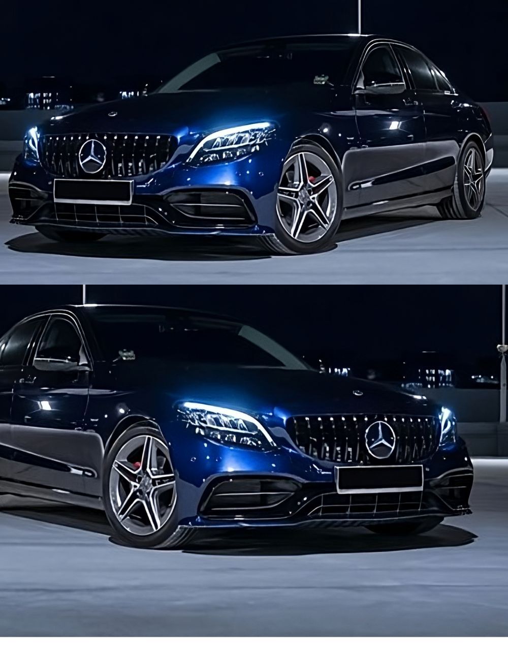 per Mercedes C205 Coupe 18-21 Griglia Radiatore Panamericana 360° AMG – vista 2