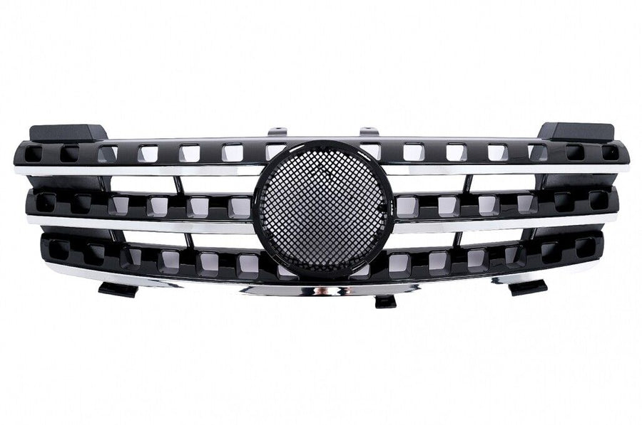Griglia anteriore per Mercedes ML Classe M W164 (2005-2008) Nera Cromata