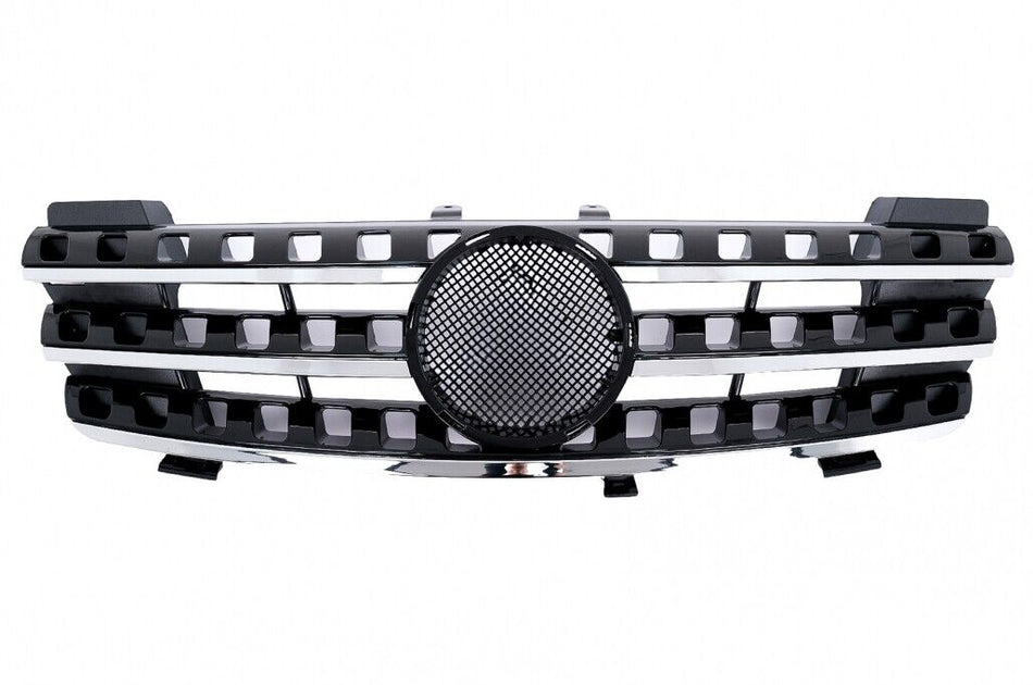 Griglia anteriore per Mercedes ML Classe M W164 (2005-2008) Nera Cromata