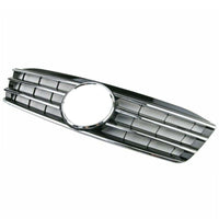per Mercedes C W203 00-07 Griglia Radiatore Nero Cromato Look AMG