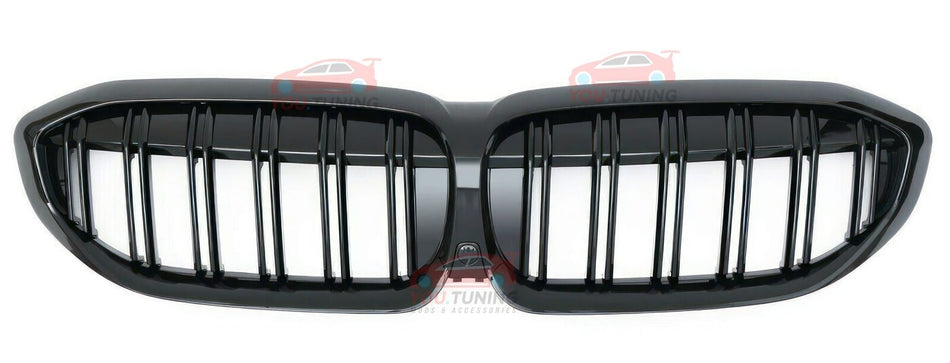 GRIGLIA DOPPIA FASCIA 😍M-LOOK BMW SERIE 3 G20 G21 DOPPIA FASCIA✨NERO