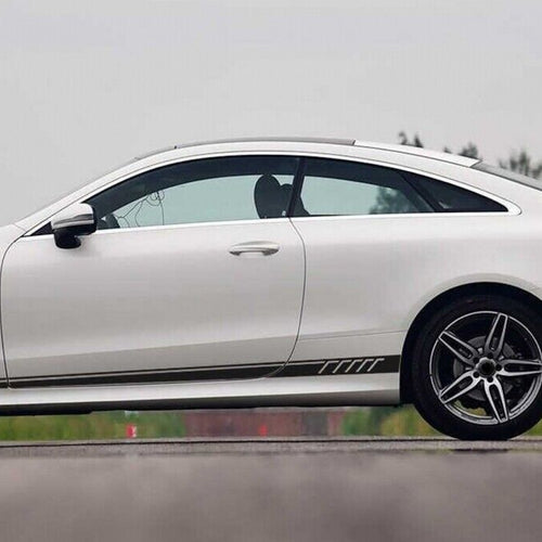 Decalcomanie laterali Adesivo in vinile nero opaco per Mercedes C238 Coupe W212