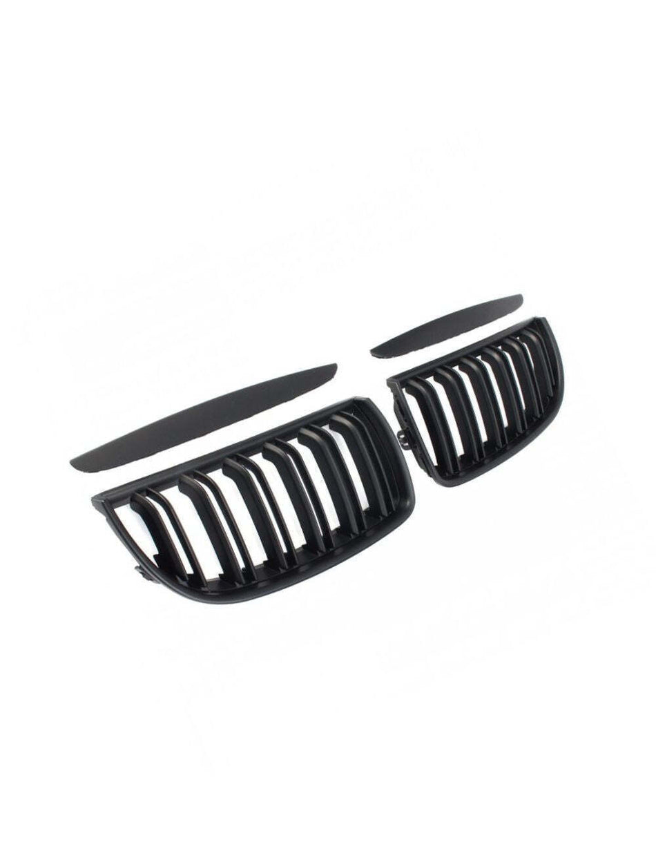per BMW Serie 3 E90 E91 2005-2008 Griglia Radiatore M Look Nero Opaco