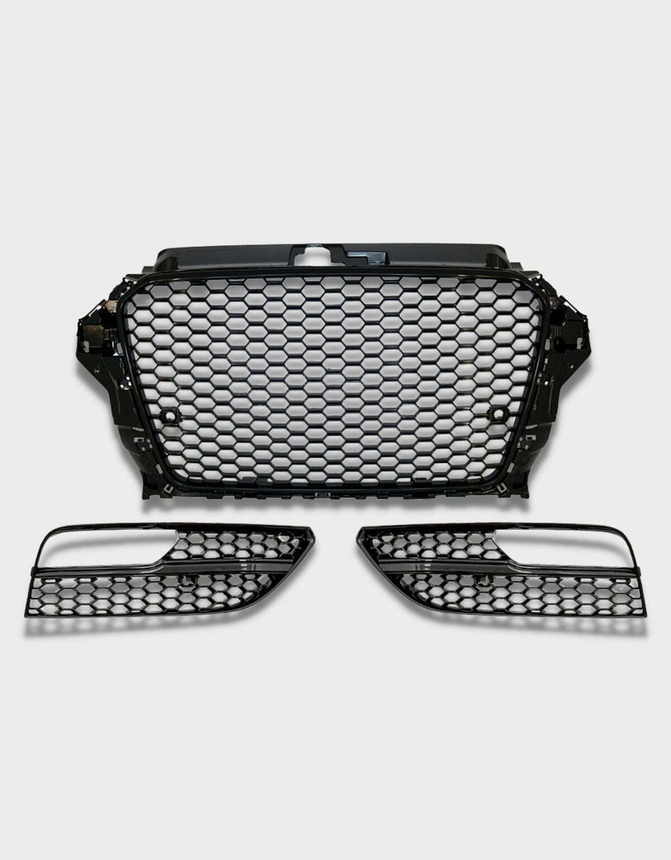 per AUDI A3 8V 2012-2016 Griglia Radiatore & Fendinebbia RS3 Look