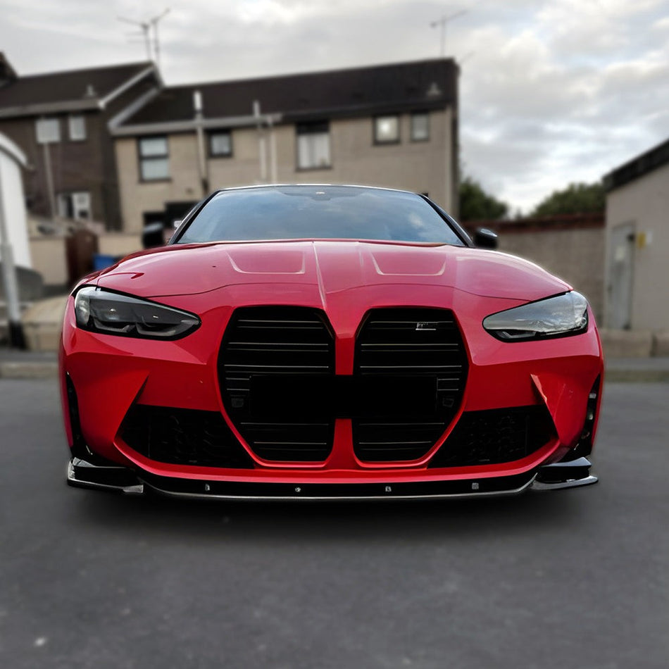 Splitter anteriore per BMW Serie M4 G82 / Serie M3 G80 2021+ con omologazione AB