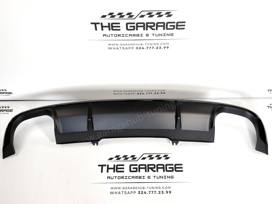 DIFFUSORE Posteriore "RS4" per Audi A4 B9 8W (2015-2019) - NERO Satin / Lucido