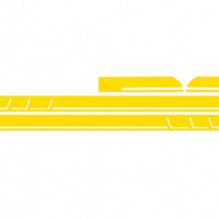 Decalcomanie laterali Adesivo in vinile Giallo opaco per Mercedes CLA W117 C117