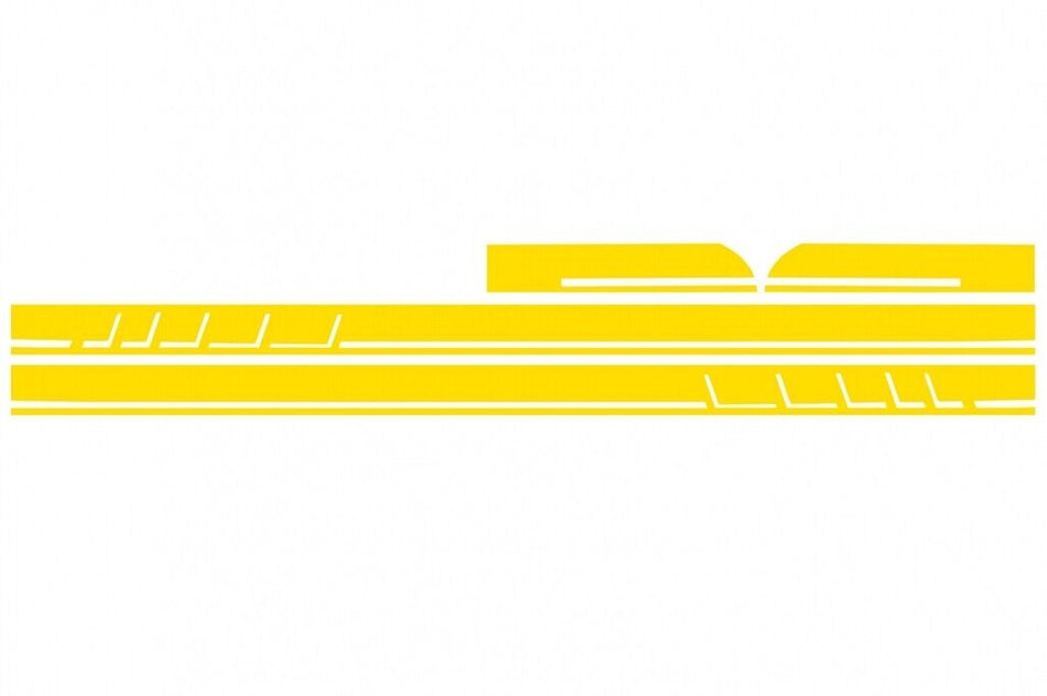 Decalcomanie laterali Adesivo in vinile Giallo opaco per Mercedes CLA W117 C117