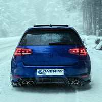 Diffusore posteriore per VW VOLKSWAGEN Golf MK7 R 2013-2016