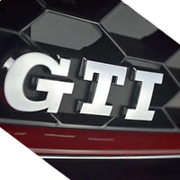 Griglia anteriore per VW GOLF 7 12-17 Mascherina GT NIDO D' APE Nero / Rosso