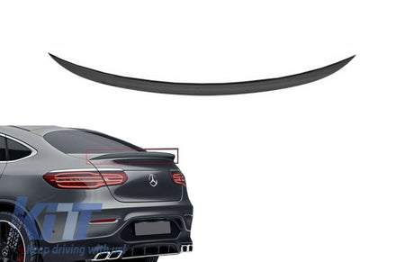 Spoiler per bagagliaio per Mercedes GLC Coupe C253 (2015-up) Piano Black – vista 10