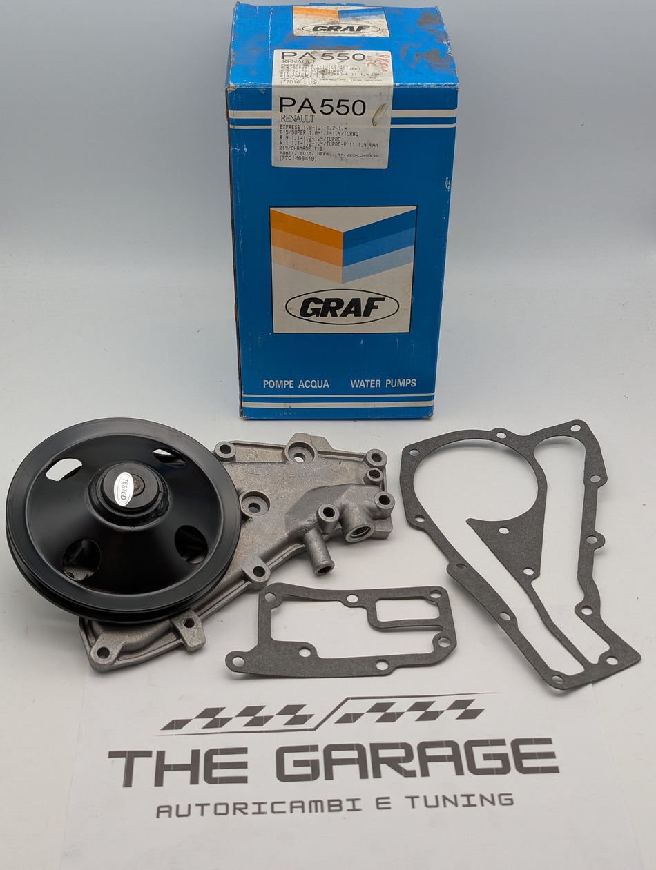 POMPA ACQUA GRAF per RENAULT 9 R 11 19 21 Rapid, CLIO 1.1 (90-98), SUPER 5