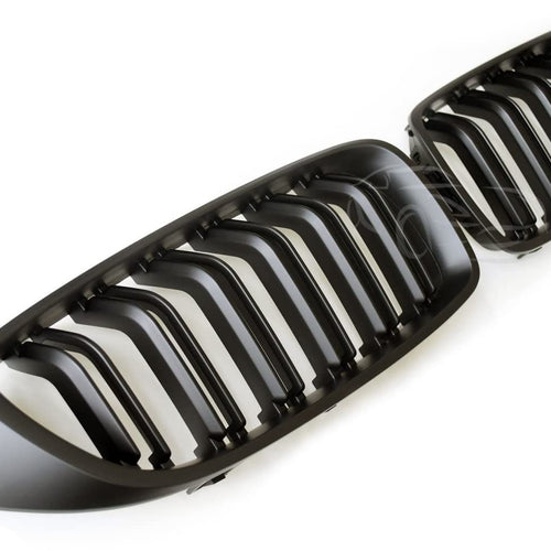 per BMW SERIE 4 F32 GRIGLIA DEL RADIATORE DOPPIO PONTE NERO OPACO
