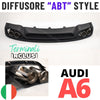 ➡️per AUDI A4 B8 2012-2015 DIFFUSORE Posteriore Replica ABT RS4 + TERMINALI INOX