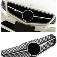 Griglia sportiva per Mercedes W207 COUPE cromata nera AMG LOOK 2007-2014