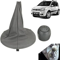 ✨KIT CUFFIA POMELLO MOLLA -> Leva Cambio per FIAT PANDA II 169 2003-2011 5 Marce