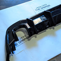DIFFUSORE POSTERIORE ✨R LOOK✨ per VW GOLF 8 TSI TDI con 2 Uscite singole NERO