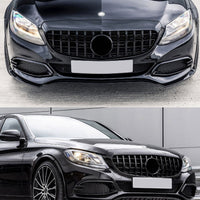 per Mercedes C205 Coupe 14-18 Griglia Anteriore Panamericana AMG