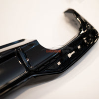 DIFFUSORE *S5 LOOK* per AUDI A5 dal 2021+ S-LINE Restyling NERO LUCIDO ABS