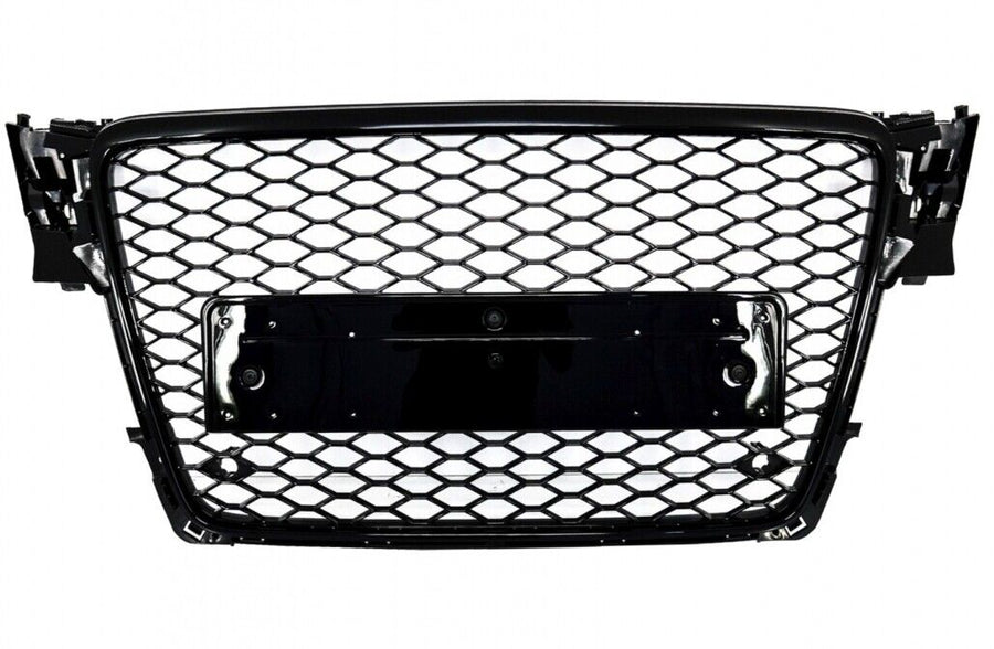 Griglia anteriore senza badge per Audi A4 B8 (2008-2011) RS4 Design Piano Black