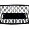 Griglia anteriore senza badge per Audi A4 B8 (2008-2011) RS4 Design Piano Black