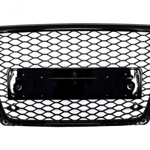 Griglia anteriore senza badge per Audi A4 B8 (2008-2011) RS4 Design Piano Black