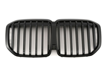 per BMW X7 G07 GRIGLIA DEL RADIATORE DOPPIA STAFFA NERA LUCIDA