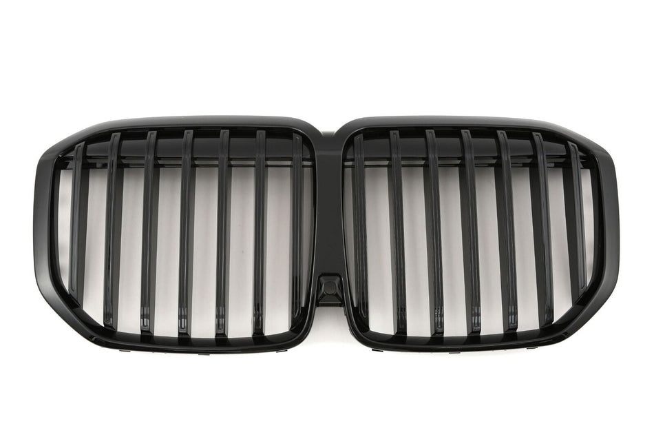 per BMW X7 G07 GRIGLIA DEL RADIATORE DOPPIA STAFFA NERA LUCIDA