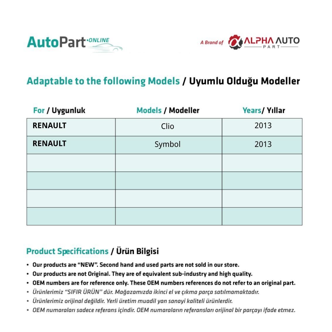 Kit Riparazione Alzacristalli Anteriore Sinistro Renault Clio/Symbol – vista 2