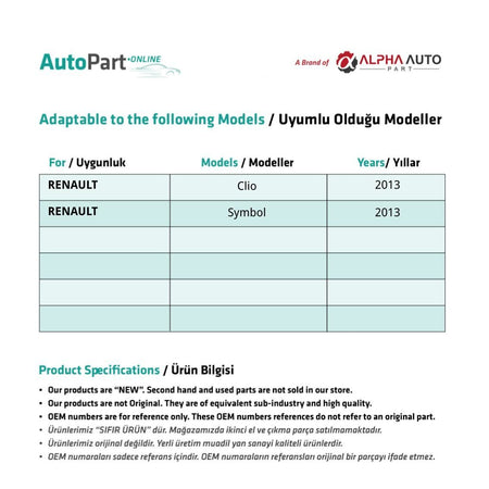 Kit Riparazione Alzacristalli Anteriore Sinistro Renault Clio/Symbol – vista 2