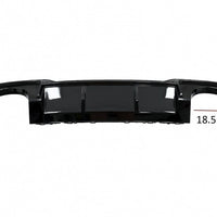 DIFFUSORE RS3 LOOK per Audi A3 8V SPORTBACK 2016-2019, (SOLO PER S-LINE) NERO