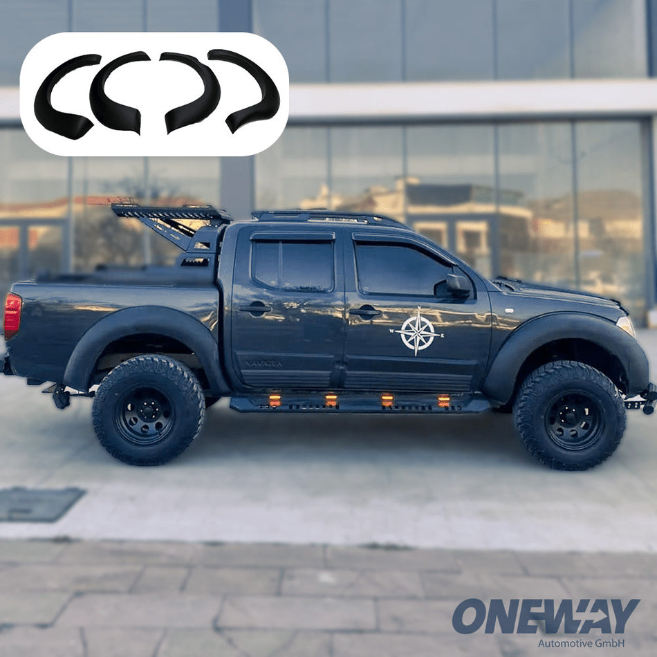 Parafanghi allargati compatibili con NISSAN Navara D40 2005-2010 con omologazion