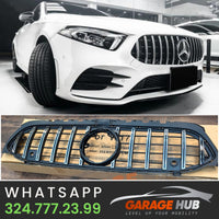 GRIGLIA A45 PANAMERICANA per MERCEDES CLASSE A W177 2018-2023 SILVER - CROMATA