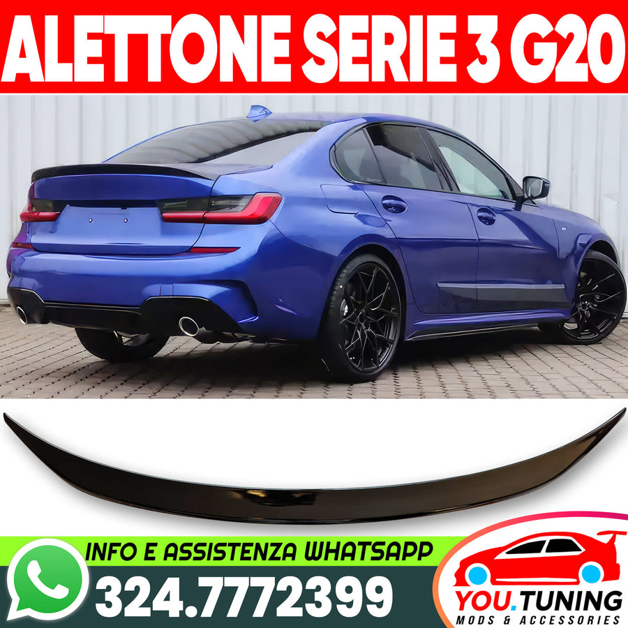 😍 ALETTONE SPOILER POSTERIORE BMW SERIE 3 G20 SPORT M PACK ALETTA