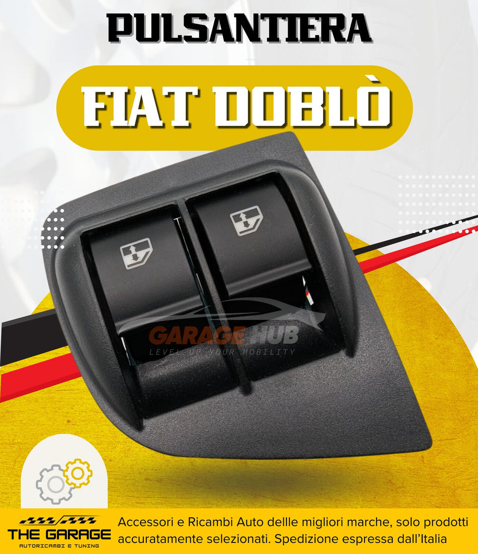 Interruttore alzacristallo SINISTRO Lato guida per FIAT Doblò Cargo/Station